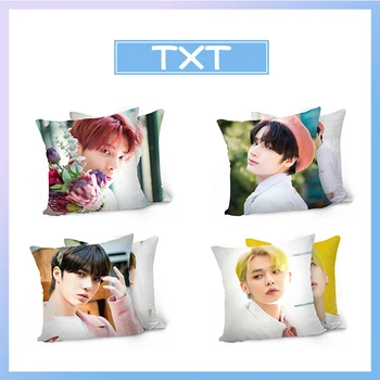 

KPOP TXT 2nd Mini Album <The Dream Chapter: ETERNITY> Double-side Pillow Tomorrow X Together Printing PP Cotton Sofa Car Cushion