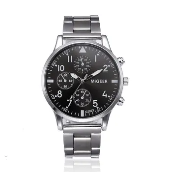 

Men Watch Simple Luxus Mode Sport Gifts Stainless Steel Belt Watches Quart Watch Alloy Watch Business Band Wrist