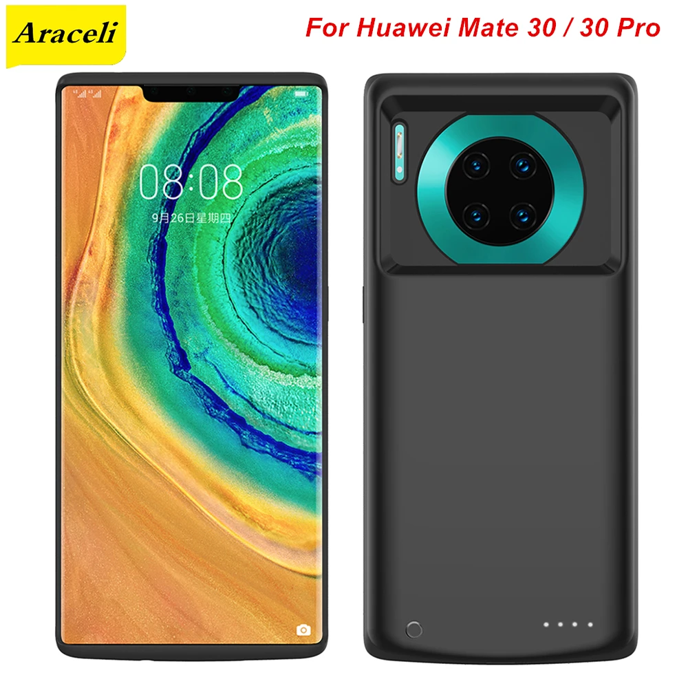 Araceli 6800 мАч для Huawei Mate 30 Pro Чехол аккумулятора чехол телефона с подставкой умный