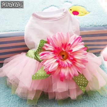 

Spring Summer Petals Trade Brand panDaDa Pet Pet Dog Dress Clothes Tutu Dresses