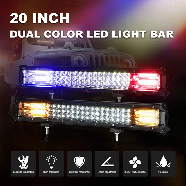 42 540W Barre De Led Triple rangée 7D Offroad + Faisceau de câbles Phare  Rampe De Travail Light Bar SUV Quad véhicules 4x4 - Cdiscount Auto