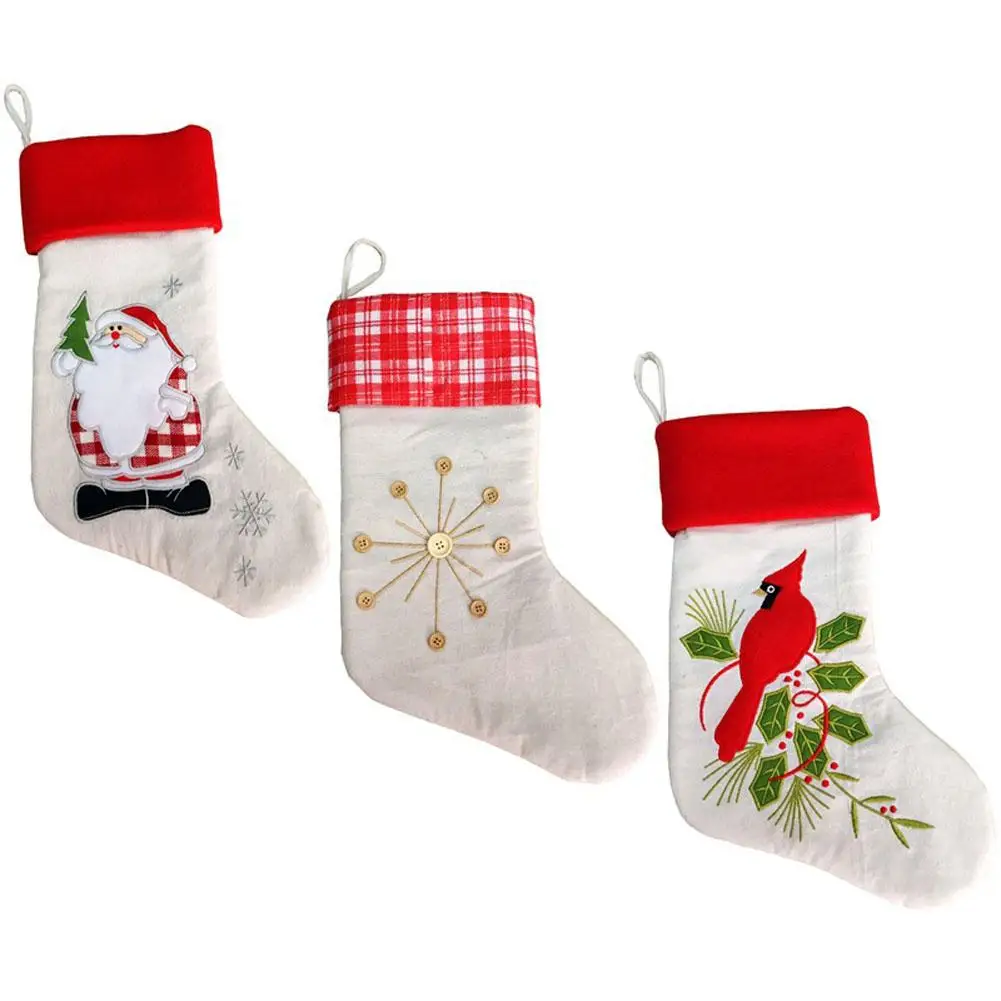 Рождественские чулки, носки Санта Клауса, Подарочная сумка, детские рождественские украшения, мешок конфет, безделушка, рождественские украшения, принадлежности# EW