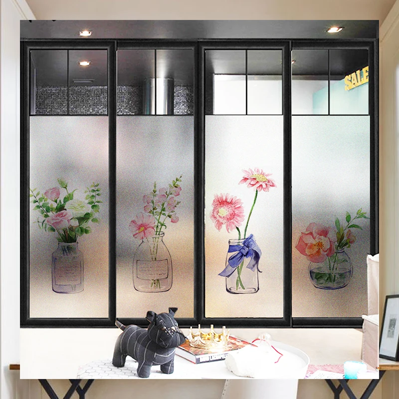 Custom size Window Glass Films electrostatic Frosted Sticker home foil stickers waterproof for bathroom living room kitchen | Дом и сад