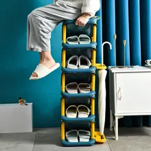 Porte chaussures économique à plusieurs niveaux, meuble de rangement, étroit et peu encombrant, avec parapluie, pour la maison