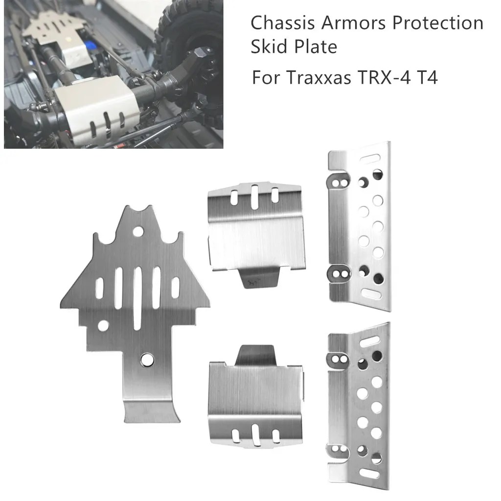 

Chassis Armors Protection Guard Skid Plate Part For 1/10 Traxxas TRX-4 T4 RC Car
