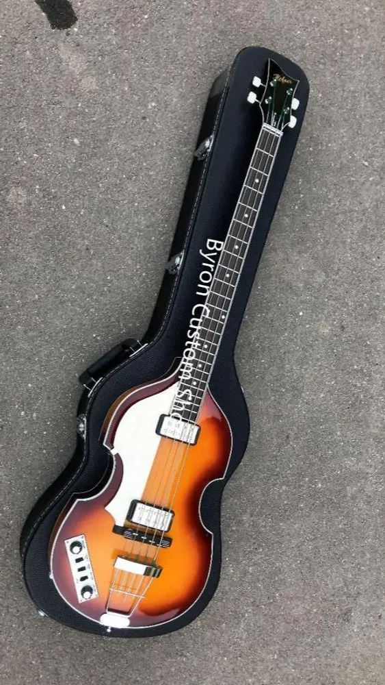 Бесплатная доставка оригинал lefty bass ручная работа Hofner современный бас с левой