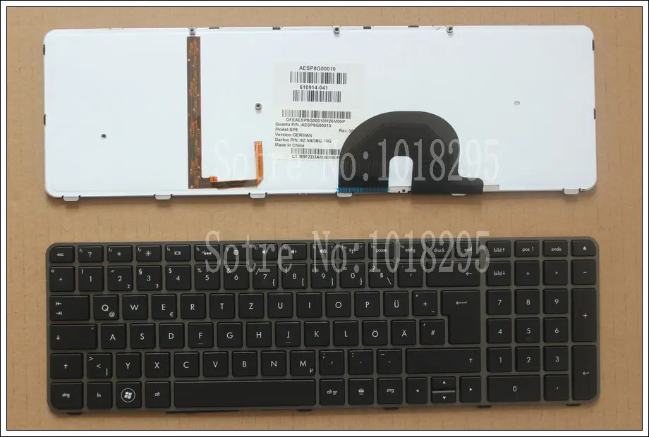 100% NEW For HP Envy 17 17-2199EL 17-2199EZ 17-1189EL 17-1190CA German GR laptop keyboard With backlight 610914-041 | Компьютеры и