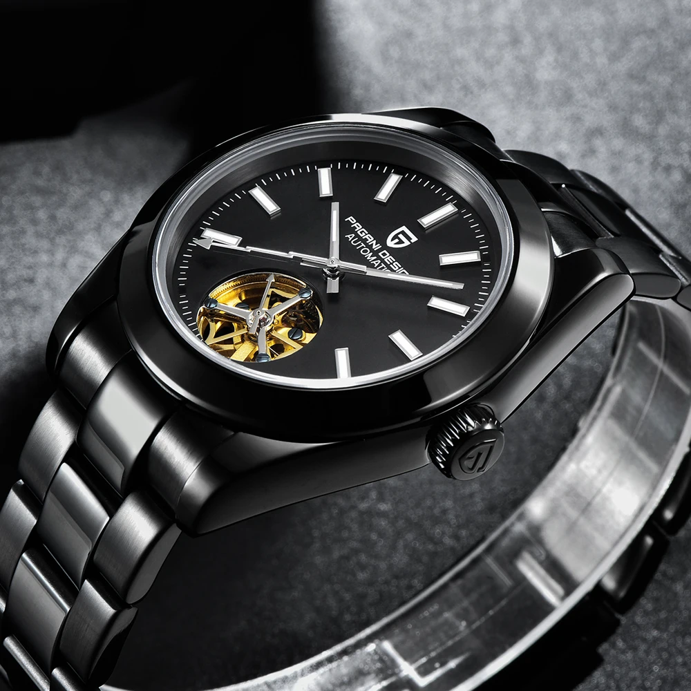 free dropshipping PAGANI DESIGN Top Brand Business Waterproof Mechanical Watch Stainless Steel Men Watch Sapphire Glass Tourbillon Automatic Watch (4)
