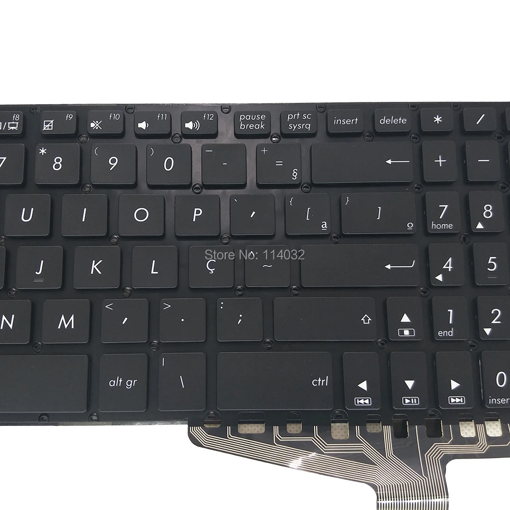 Teclado Retroiluminado Brasileiro para Asus Vivobook 15 X570 X570ud K570dd K570bbr00 5602br00 Brasil Substituição - Imagem 5