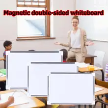Tableau blanc effaçable Double face pour enfants, pratique, à accrocher, pour l'éducation, pratique, magnétique, X0m1
