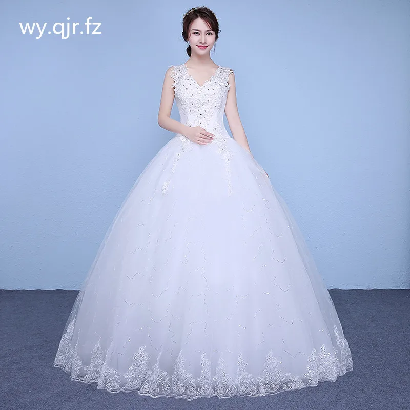 

XXN-047#Bridal wedding dress Embroidered Lace on Net Full-sleeve Lace Up Ball Gown Custom size free delivery cheap wholesale