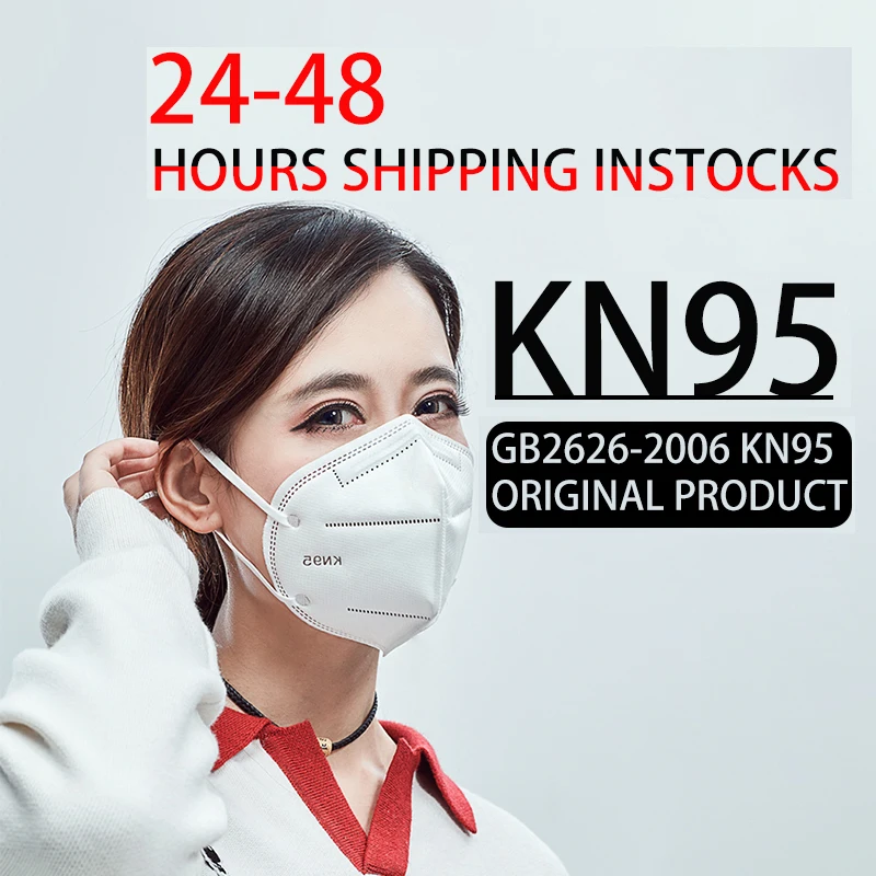 

KN95 Dustproof Anti-fog And Breathable Face Masks 95% Filtration N95 Masks Features as KF94 FFP2 N95
