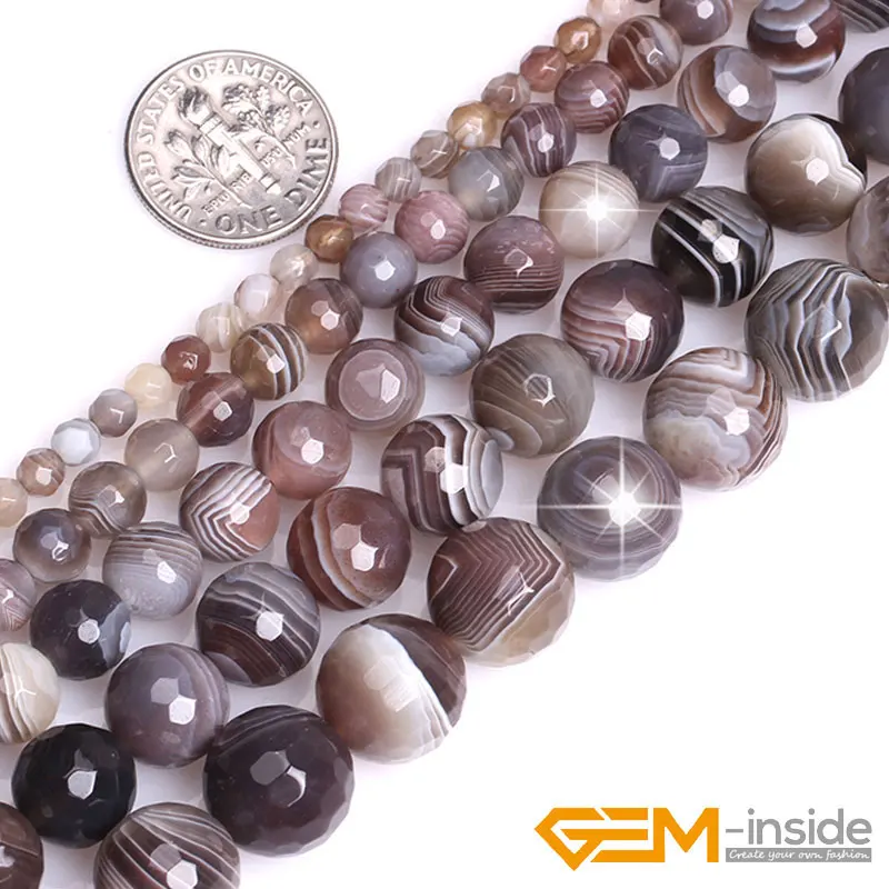 Beads For Jewelry Making Botswana Agates Round Faceted Strand 15 inches 4mm 6mm 8mm 10mm natural stone beads,stone beads,loose beads,beads for jewelry making