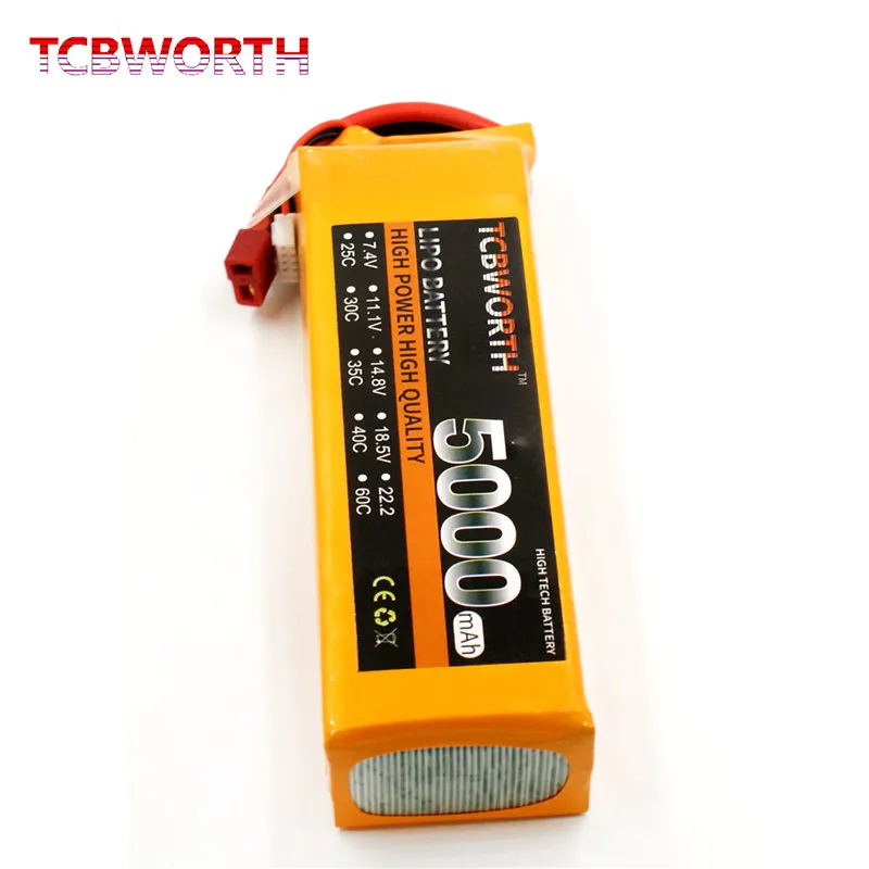

New Design Batteries 4S 14.8V 5000mAh 30C 40C 60C RC Toys LiPo Battery 4S For RC Airplane Quadrotor Helicopter Car Boat 4S LiPo