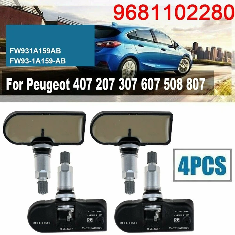New9681102280 Tyre Pressure Sensor TPMS 433MHz for Peugeot 407 207 307 607 508 807 Citroen C4 5 New9681102280 Tyre Pressure Sensor TPMS 433MHz for Peugeot 407 207 307 607 508 807 Citroen C4 5