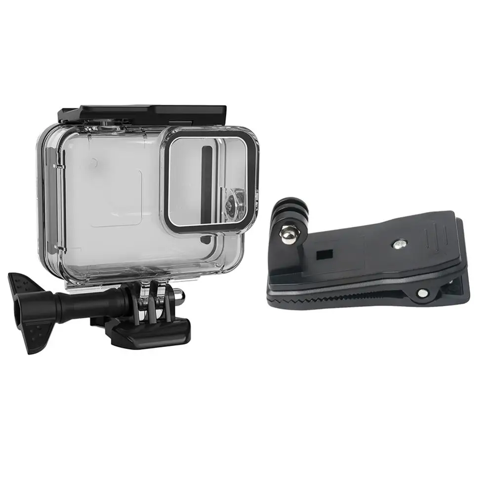 Подводный защитный чехол для Gopro Hero 8, водонепроницаемый силиконовый чехол для камеры, аксессуары для дайвинга и плавания - Цвет: Waterproof
