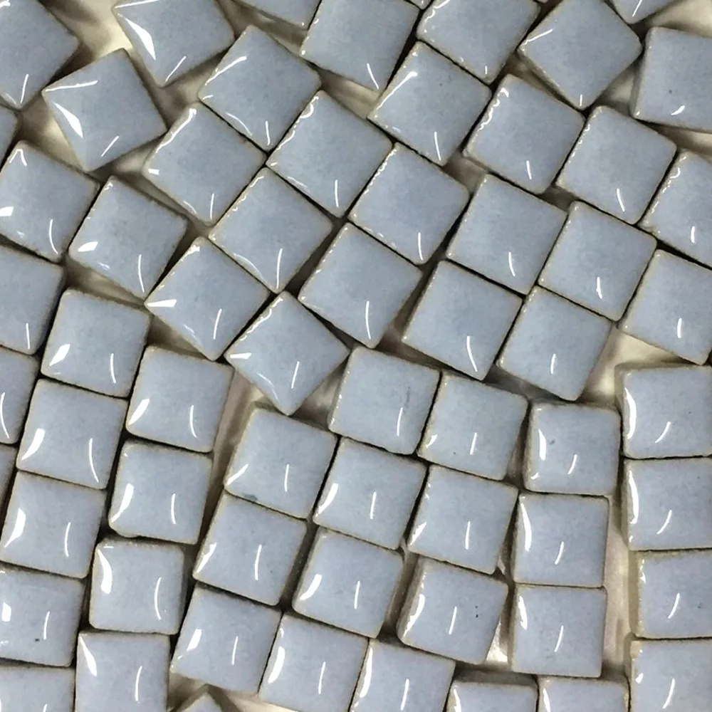 Lychee Life 100pcs Multicolor Glass Mosaic Tile Square Ceramic Mosaic Tiles DIY Arts Crafts Making Material - Цвет: 6