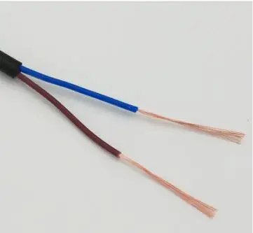 24 AWG 0.2MM2 RVV 2/3/4/5 цветов Медный провод электрический кабель RVV черный мягкий изолированный провод - Цвет: 2 Core 98meter