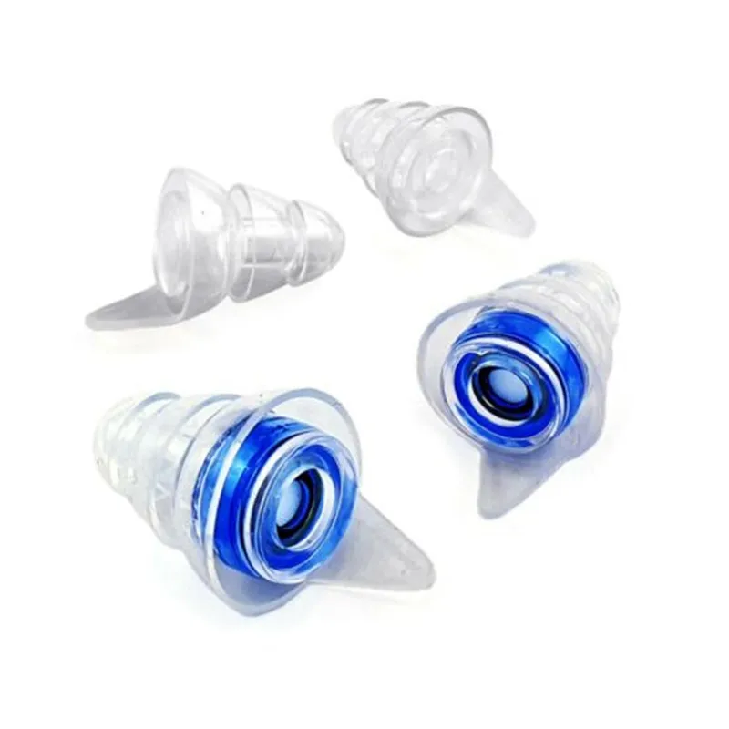 1 Pair Ear Plug Noise Cancelling Hearing Protection Earplugs for Concerts Musician Motorcycles Reusable Silicone Ear Plugs