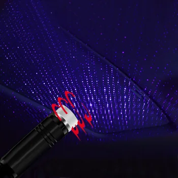 

1x Atmosphere Light Car Auto Roof Interior Atmosphere Starry Lamp Ambient Star