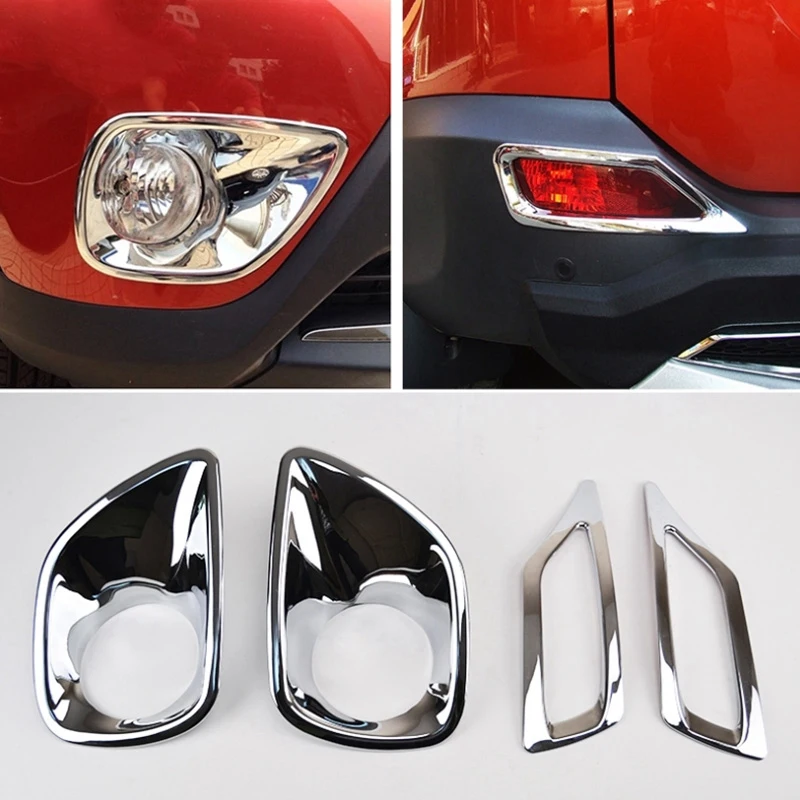 Для Toyota RAV4 RAV 4 2013 ABS Хромированная противотуманная фара Крышка лампы обрезная рамка внешние аксессуары