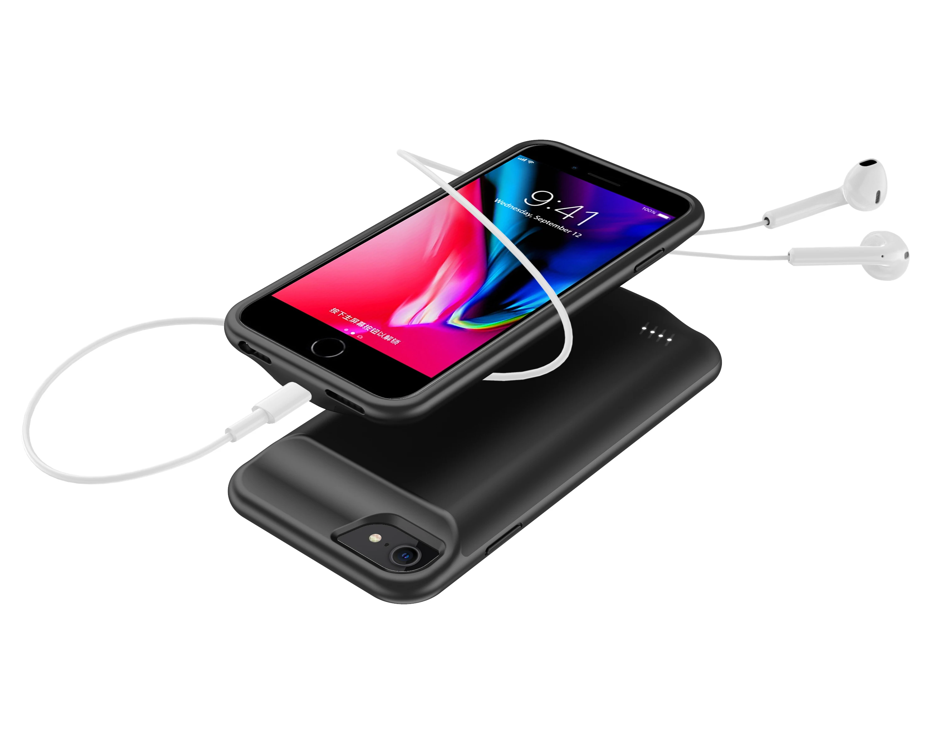 Étui de batterie 2800mAh pour iPhone 6 6s 7 8, 1 pièce, housse de charge  pour batterie externe - AliExpress