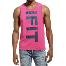 Новые модные хлопчатобумажные рубашки без рукавов майка для мужчин Фитнес рубашка жилет для бега Мужская футболка для бега Бодибилдинг тренировка форма для гимнастики