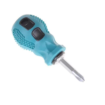 

Mini Double-Use Screwdriver Removable Hand Tool Chrome Vanadium Steel Repair Tool Handle Screw Driver 7cm/2.76in