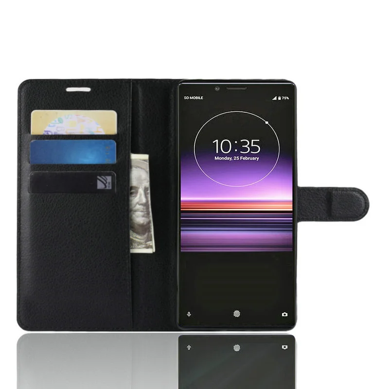 for Sony Xperia 1 J8110 J8170 J9110 Wallet Phone Case for Sony Xperia 1 Flip Leather Cover Case Etui Fundas case 3
