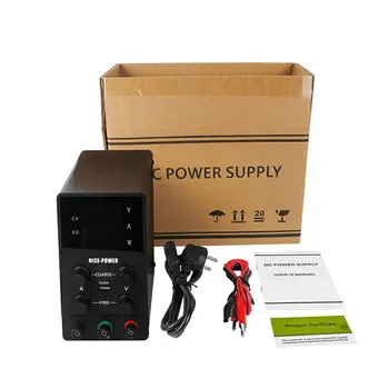 

Switch Lab DC Power Supply Adjustable Digital Display Device Workshops Laboratory Power Source High Precision 120V3A