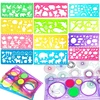 Animal Geometry Spirograph Drawing Stencils Set Painting Template Rulers Art Crafts Creative Children Kids Educational Toy 1