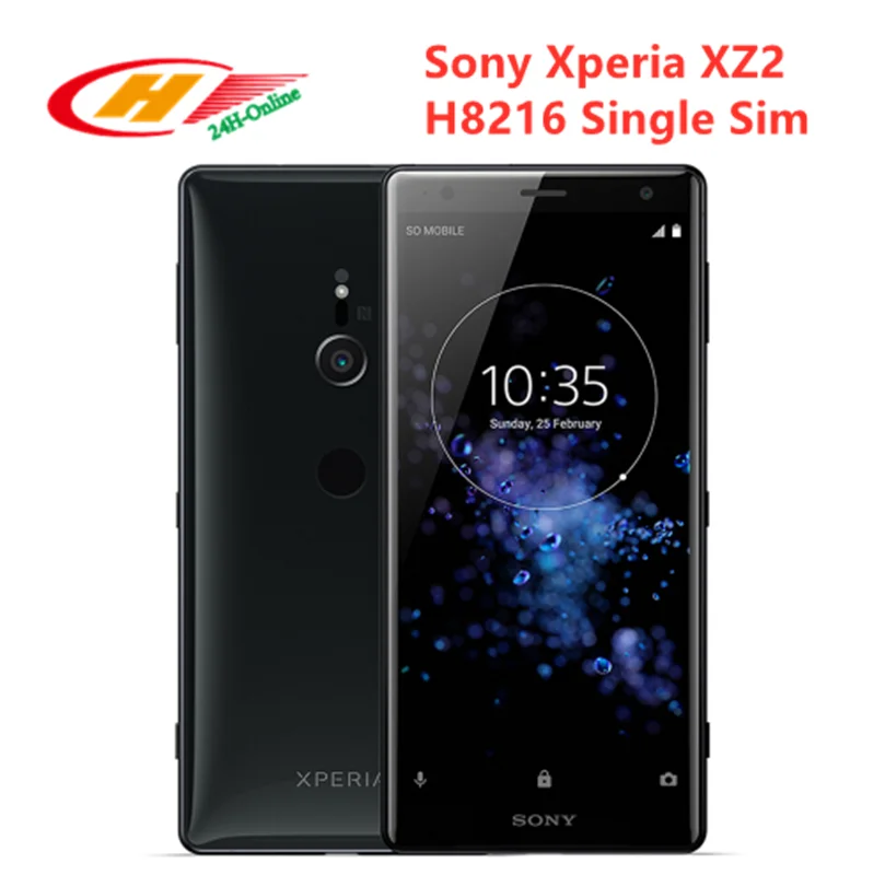Оригинальный Sony Xperia XZ2 H8216 мобильный телефон 4 аппарат не привязан к оператору