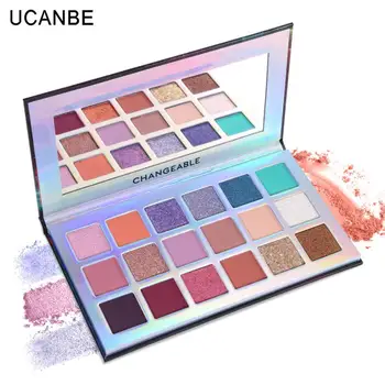 

18 Colors Naked Eyeshadow Shiny Smoky Eyeshadow Pallete Pigment Glitter Makeup Palettes Waterproof Beauty Cosmetics Hot TSLM1