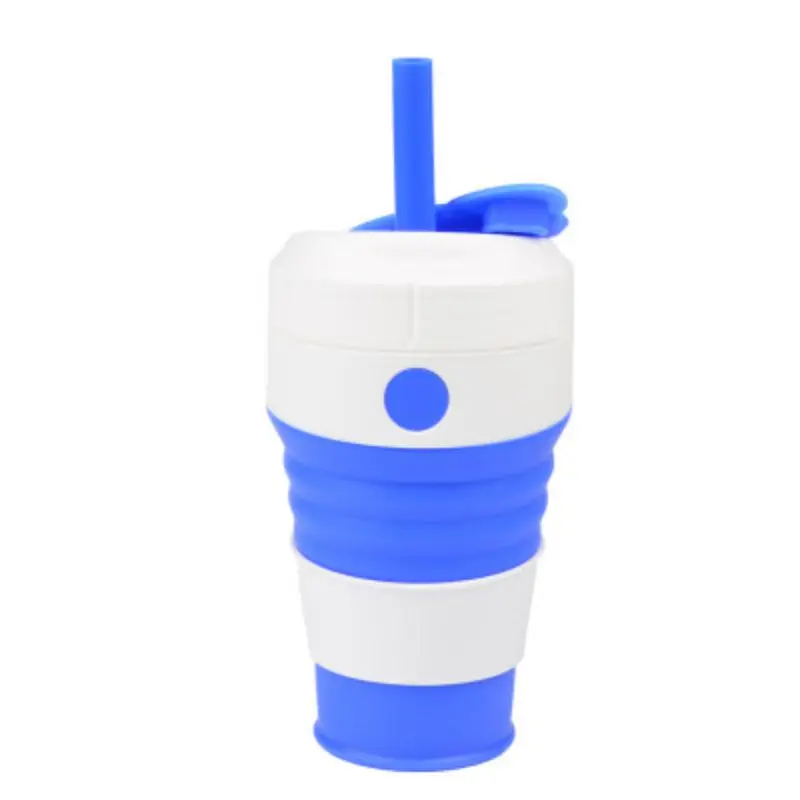 Water Bottle Folding Portable Reusable Silicone Sports Travel Coffee Drinking Cup Fitness Drinkware