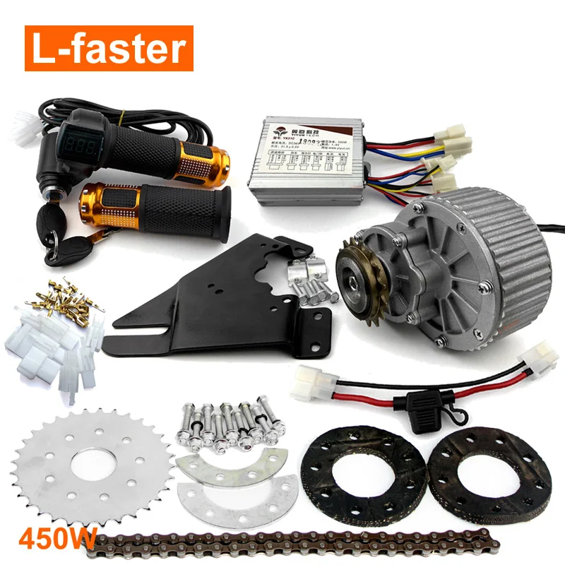 Electric Bike Conversion Kit 250W 24V for Common Bike Left Chain Drive Custom US