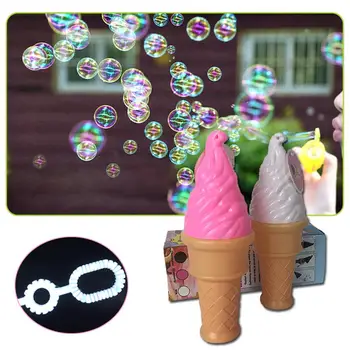 

Kuulee 1 Pcs Bubble Maker Colorful Ice Cream Bubble Water Bottled Bubble Stick Outdoor Game Random Color Child Interesting Toys