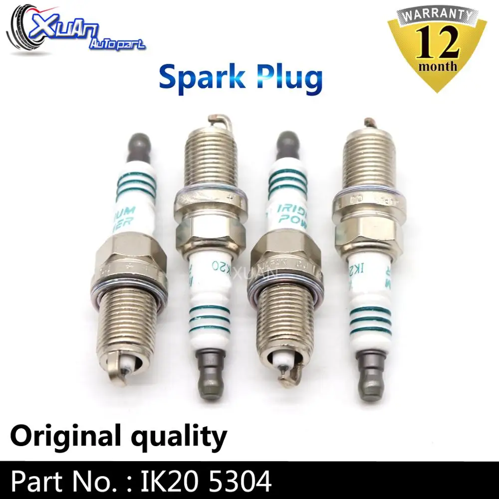 Свеча зажигания Iridium XUAN 4 шт./лот IK20 5304 для Audi A3 A4 A5 A6 S5 Q5 R8 Quattro Toyota Camry Matrix Subaru Legacy