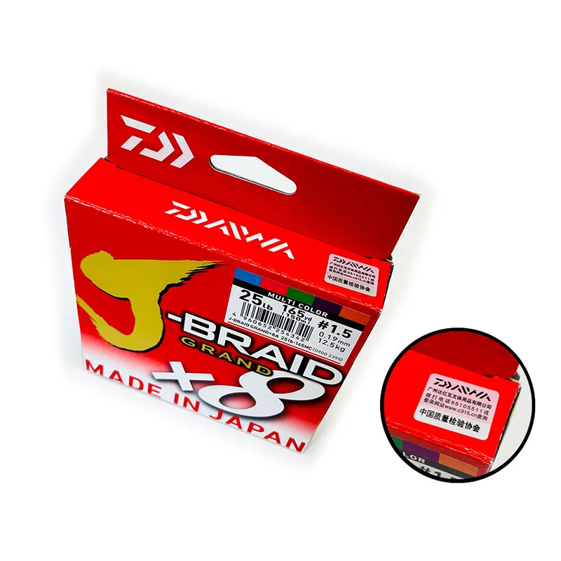 100% Original DAIWA J-BRAID GRAND PE braided line 8X fishing line