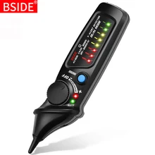 Não-contato detector de tensão tester bside avd06 soquete tomada de parede teste ao vivo caneta indicador 12 multimeter 1000v multímetro de correspondência