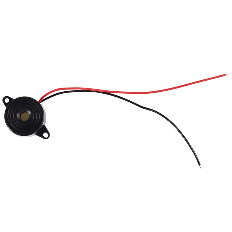 5 Pcs DC 3-24V 85dB Sound Electronic Buzzer Alarm Black 23 x 12mm