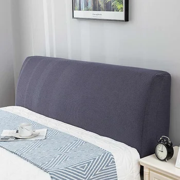 

Modern Bed Head Board Cover Solid Color Polar Fleece All-inclusive Elastic Bed Head Back Prorection Dust Cover Headboard Cover