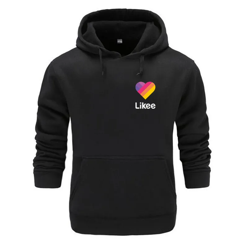 

Likee App Funny Hoodie Streetwear Rainbow Heart Mens Women Hodies Autumn Winter Hoodies Sweatshirt Fleece Street Hoodys