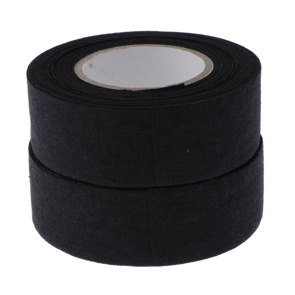 2 рулона хлопчатобумажной ткани хоккейная лента клейкая пленка Защитное снаряжение 1 дюйм х 11 ярдов(ширина х длина
