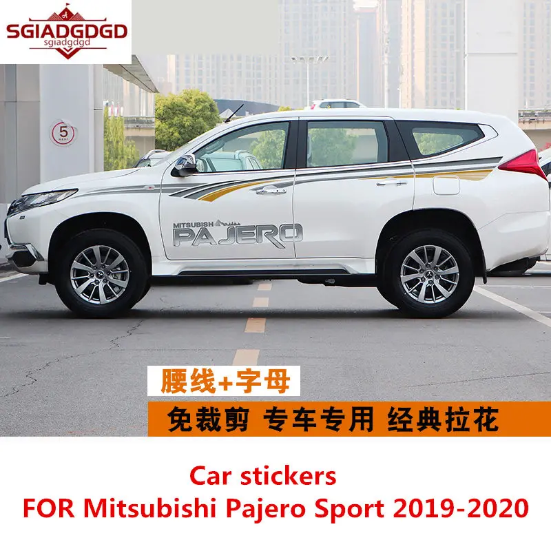 

Car stickers FOR Mitsubishi Pajero Sport 2019-2020 body decoration fashion decals Pajero Sport personalized custom stickers