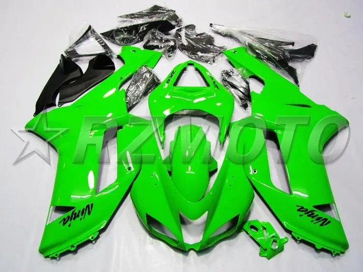 Новый ABS Полный комплект обтекателя пригодный для Kawasaki ZX6R 2007 2008 Обтекатели ZX-6R 07 08
