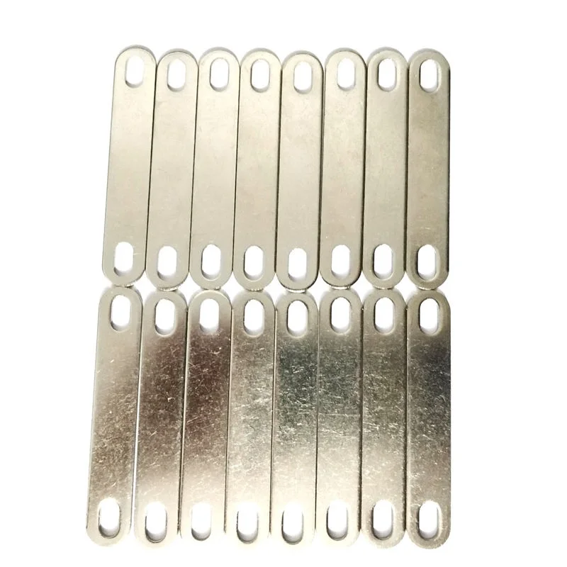 LiFePO4 Battery Contacts Tabs 6*12mm Hole Size 68mm Pitch 2mm Thickness Lithium Cell  Connecting Piece Busbar Connector 