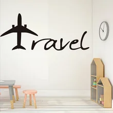 Самолет настраиваемое имя поколение резные съемные классные наклейки на стену гостиная спальни дивана стены настраиваемые оптом