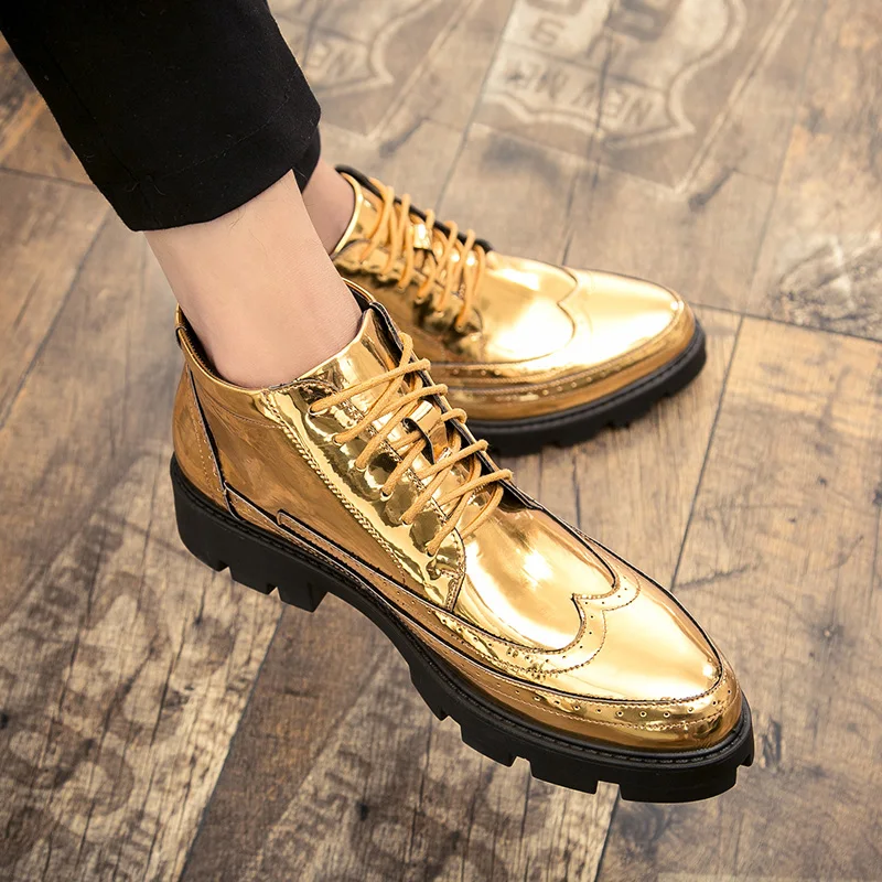 

Ankle Boots leather boot outdoor British Style Men Short Boots lace up hogh top casual men's boots Outdoor Male Chelsea Boots a4