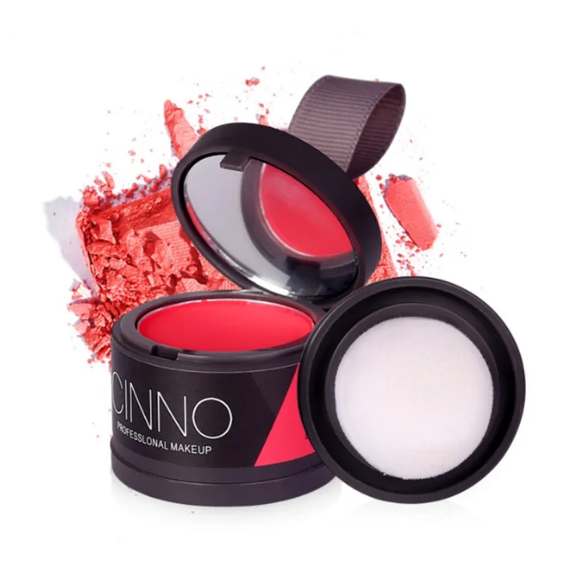 

1Pc 4 Colors Professional Makeup Blusher Osmetic Natural Base Baked Powder Palette Charming Cheek Highlighter Face Contour