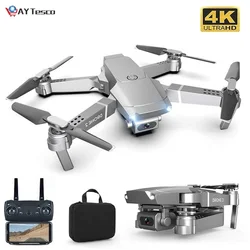 AYtesco – Mini Drone caméra E68pro HD 4K 2022 P WiFi FPV, Mode de maintien en hauteur, quadricoptère RC pliable, jouet pour garçon, cadeau, 1080 